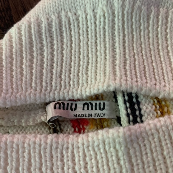 Miu Miu Striped Beanie